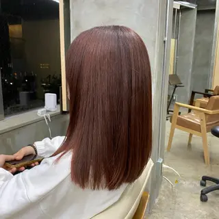 ミディアム カラー シミズ アスカのヘアスタイル