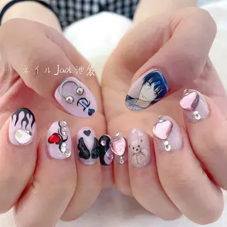 ミディアム nail jaol池袋店所属・ネイルJaol 池袋のネイルデザイン