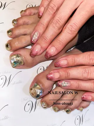 ショート ネイルサロン ダブルのネイルデザイン