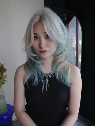 カラー 原宿/ハイトーン ⭐︎airi⭐︎のヘアスタイル