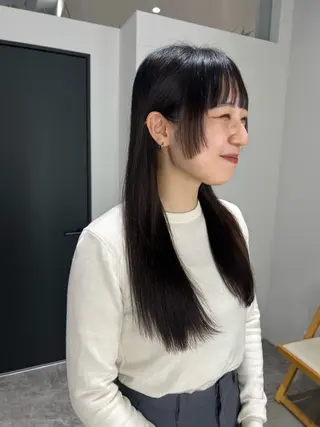 ロング キッズ 似合わせ前髪／ 小顔カット🎀そうのヘアスタイル