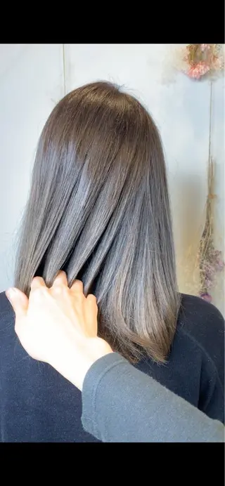ミディアム カラー 髪質改善・縮毛矯正 Taijuのヘアスタイル