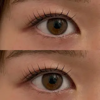 マツエク・マツパ 超透明感カラー🦋韓 国羽エクステ🪽🫧のヘアスタイル