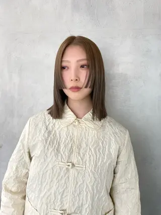 カラー 🌼ボブ.暖色 🌼浅井 遥のヘアスタイル