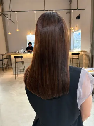 ロング SOKO所属・林 玲奈のヘアスタイル