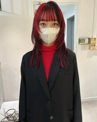 セミロング カラー Loom.所属・村上雅人 ナチュラルモードのヘアスタイル