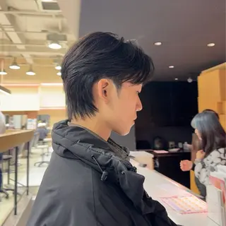 パーマ メンズ 韓国レイヤー/センタ ーパート/坂本翔のヘアスタイル