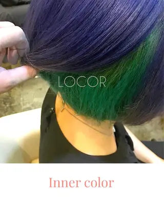 ショート カラー パーマ ヘアアレンジ メンズ 表参道Lise おおいしおりのヘアスタイル