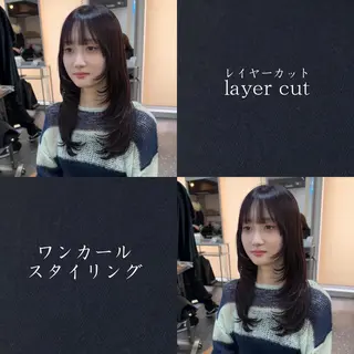 ロング 透明感カラー❄️要 半個室×マンツーマンのヘアスタイル