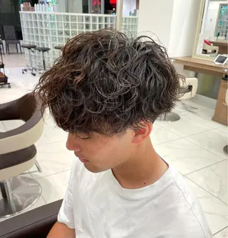 ショート パーマ メンズ 【メンズ特化】 池田大成✂︎のヘアスタイル