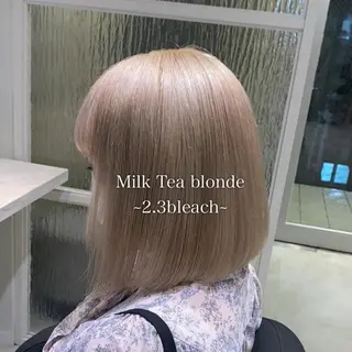 ショート カラー THESALONS所属・🤍ブリーチカラー /寄田龍樹🤍のヘアスタイル