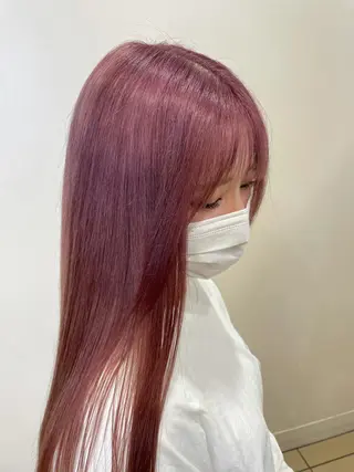 ロング カラー レイヤー/ハッシュ 渋谷/サッタのヘアスタイル