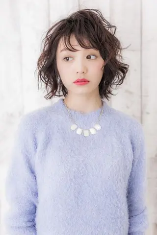 ショート ミディアム パーマ ✨艶髪✨透明感✨ 山内大樹のヘアスタイル