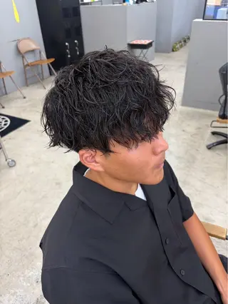 ショート パーマ メンズ専門サロン wokeのヘアスタイル