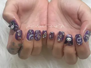 ミディアム nail&eyelashsalon atelier fam上本町店所属・アトリエ FAMのネイルデザイン