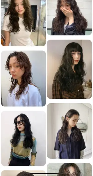 ロング ボブパーマ🥣KON コンナツミのヘアスタイル