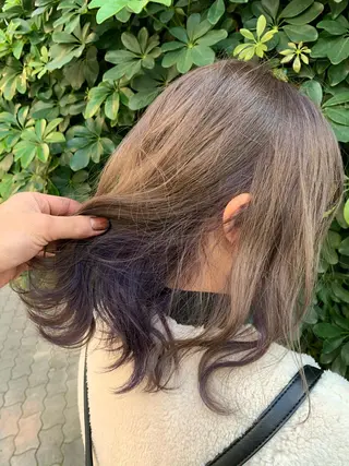 ミディアム カラー パーマ ヘアアレンジ メンズ キッズ ネイル マツエク・マツパ 酸性ストレート 髪質改善大槻勇樹のヘアスタイル