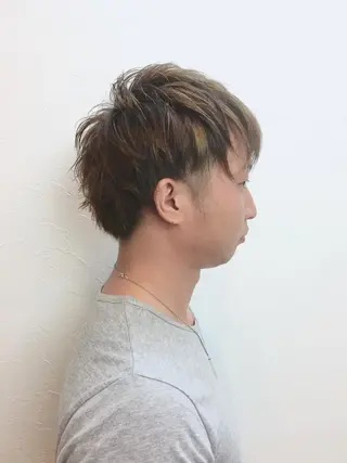 ショート カラー メンズ 菅沼 まみのヘアスタイル