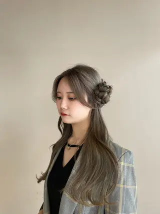 ロング 艶カラー/アレンジ/ はまぐちうみのヘアスタイル