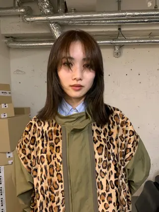 セミロング カラー ハッシュカット/ MAYAのヘアスタイル