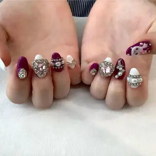 ネイル 💎🐰 saki. m 🐰💎のネイルデザイン