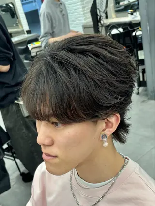 パーマ メンズ 【ØVARL】🦁 メンズパーマ/レオのヘアスタイル