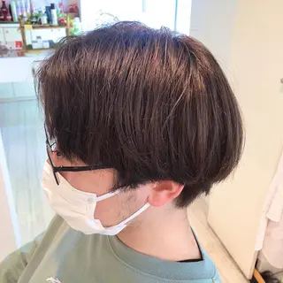 カラー メンズ 髪質改善&ストレート ‪✂︎‬鈴木青樹のヘアスタイル