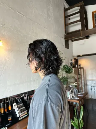 ミディアム パーマ メンズ 🦖ノザワ リンカ🦖のヘアスタイル