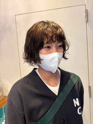 ショート パーマ RIN／韓国ヘア レイヤーカットのヘアスタイル
