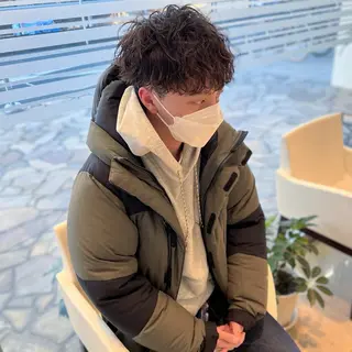 ショート パーマ [メンズ限定] ASH瀬谷大久保誠人のヘアスタイル