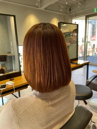 ミディアム カラー 韓国風/オシャレ /縮毛矯正/滝口琴未のヘアスタイル