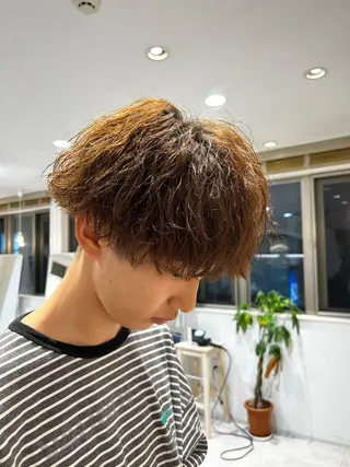 ショート パーマ メンズ AI TOKYO  横浜店所属・メンズ支持数No.1 👑リュウ👑のヘアスタイル