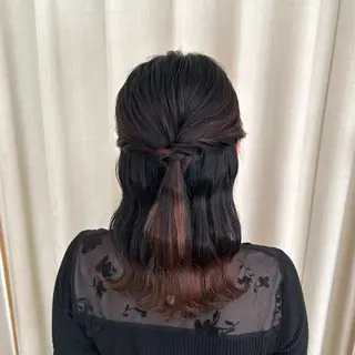 ミディアム ヘアアレンジ 褒められヘアメイク /‎ボブ女子🐶みおのその他イメージ