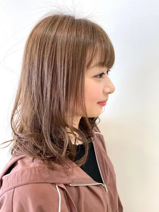 ミディアム 💎髪質改善/縮毛矯 正特化💎鈴木一寿のヘアスタイル