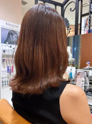 ミディアム 福川 絢音のヘアスタイル