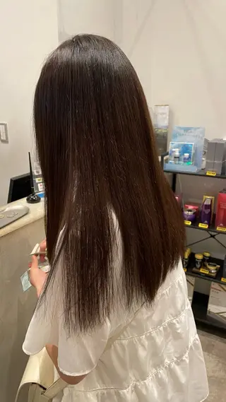 ロング メンズパーマ✨️/ 縮毛カラー🫧あきはのヘアスタイル