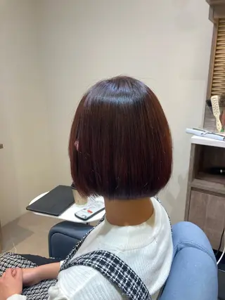 ショート カラー ピンクカラー🎀 米津 美佑のヘアスタイル