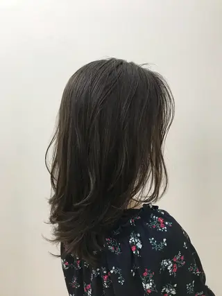 ミディアム カラー ブリーチカラー/ 岩破瑞希のヘアスタイル