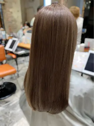 セミロング カラー パーマ 美髪ヘッドスパ🫧 西山紗奈江💆‍♀️のヘアスタイル