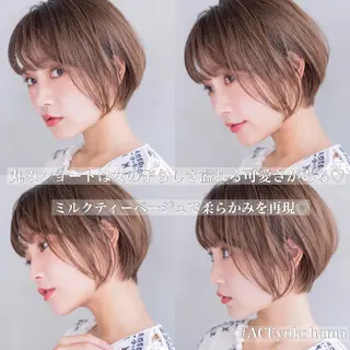 ショート カラー ヘアアレンジ 髪質改善/艶髪 🫧高橋湧也のヘアスタイル