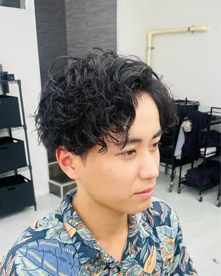 パーマ メンズ 👑メンズ/パーマ/ 小島桐弥👑のヘアスタイル