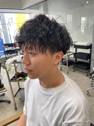 ショート パーマ メンズ メンズ専門サロン wokeのヘアスタイル