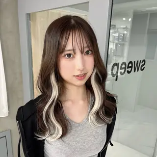 ロング りおな/エクステ /ミルクティーカラーのヘアスタイル