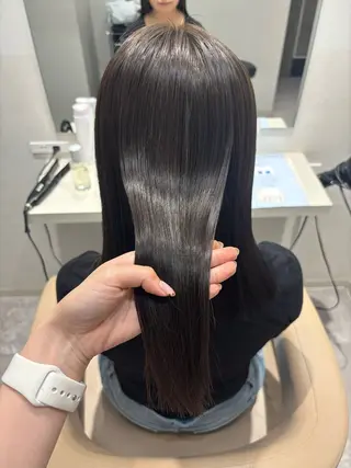 ミディアム カラー パーマ ヘアアレンジ 押切 響　のヘアスタイル