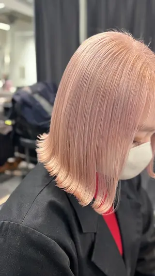 ショート カラー mimiiy梅田 中崎町ハイトーンのヘアスタイル