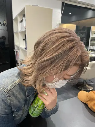 ミディアム カラー 🦖JIN HAIR DESIGN🦖のヘアスタイル