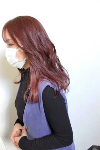 セミロング カラー 土居 正季のヘアスタイル