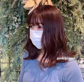 セミロング カラー 平野葵🎀 hair/nailのネイルデザイン