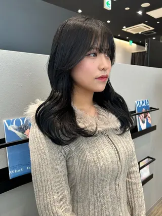 ミディアム カラー k-twoあべのキューズモール店所属・k-two☁あべの/ 艶感カラー/Touaのヘアスタイル