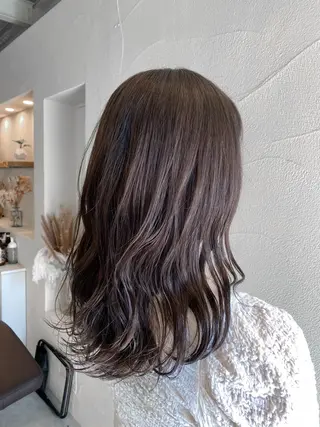 セミロング カラー ハイトーン×似合わせ 🌱中川慎之介のヘアスタイル